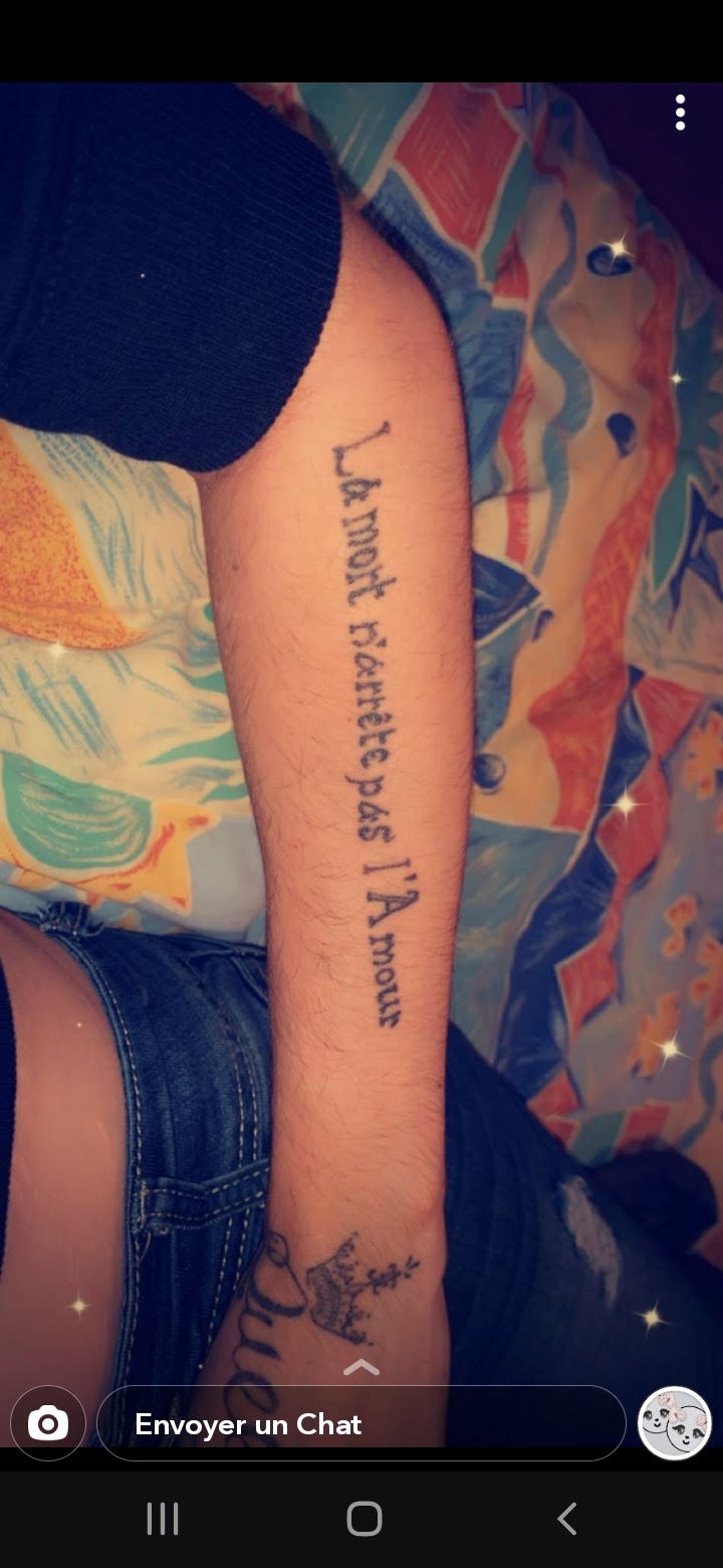 Tatouage La Mort N arrête Pas L amour Tatouage